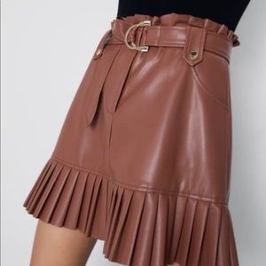 Faux Leather Zara Mini Skirt